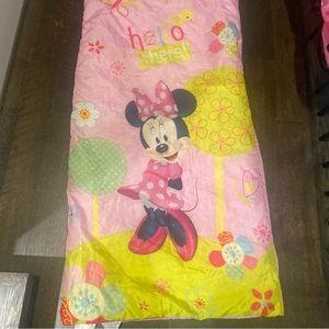 Minnie Mouse Kids Sleeping Bag EUC
